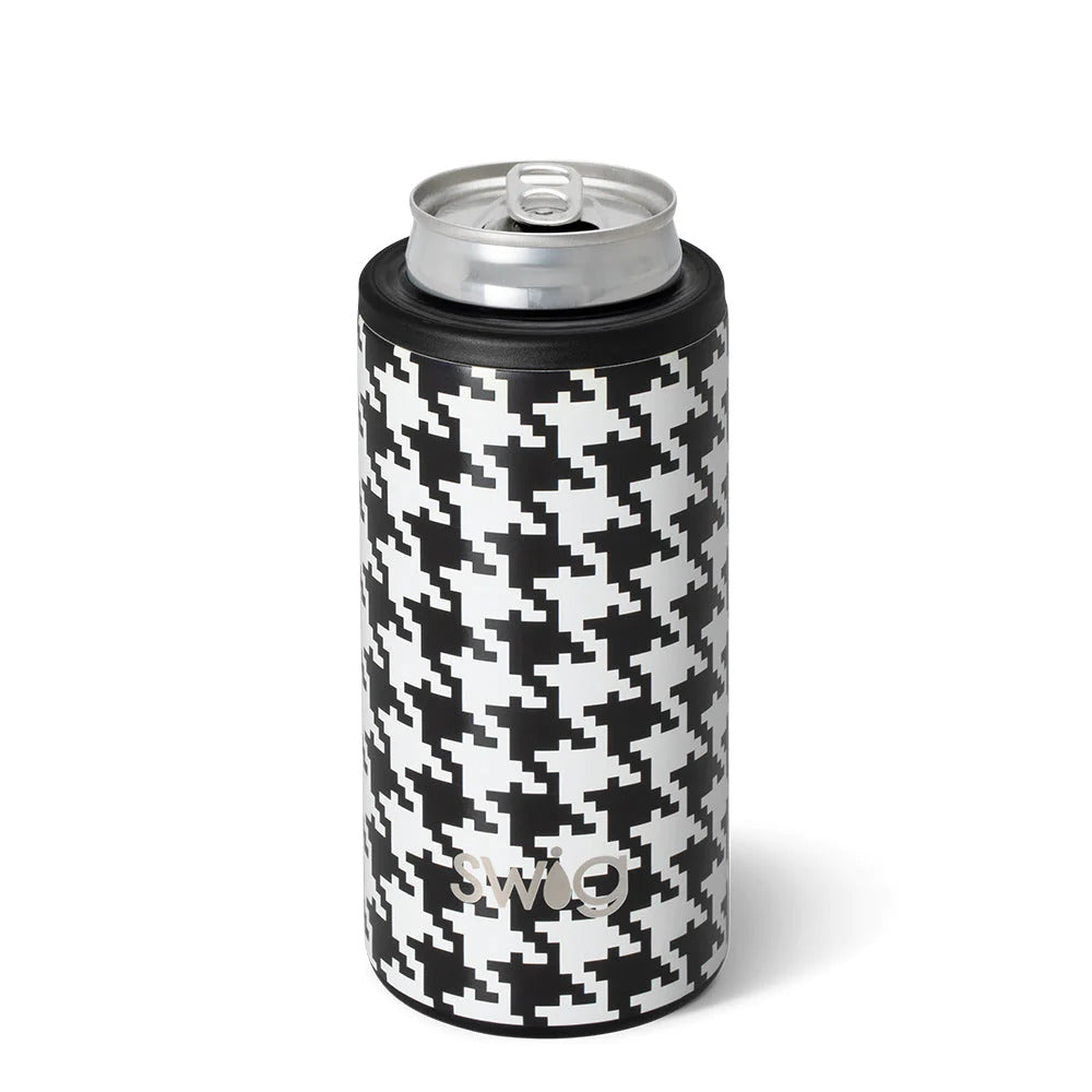 Swig Houndstooth Skinny Can Cooler (12oz) – A Little Bird Boutique